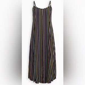 Torrid Multicolor Striped Maxi Dress